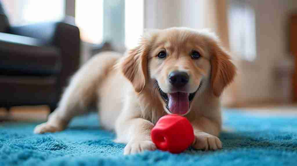 Puppy with Kong toy Puppy with Kong toy