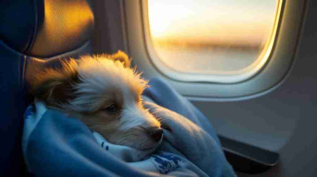 Traveling with puppy on plane