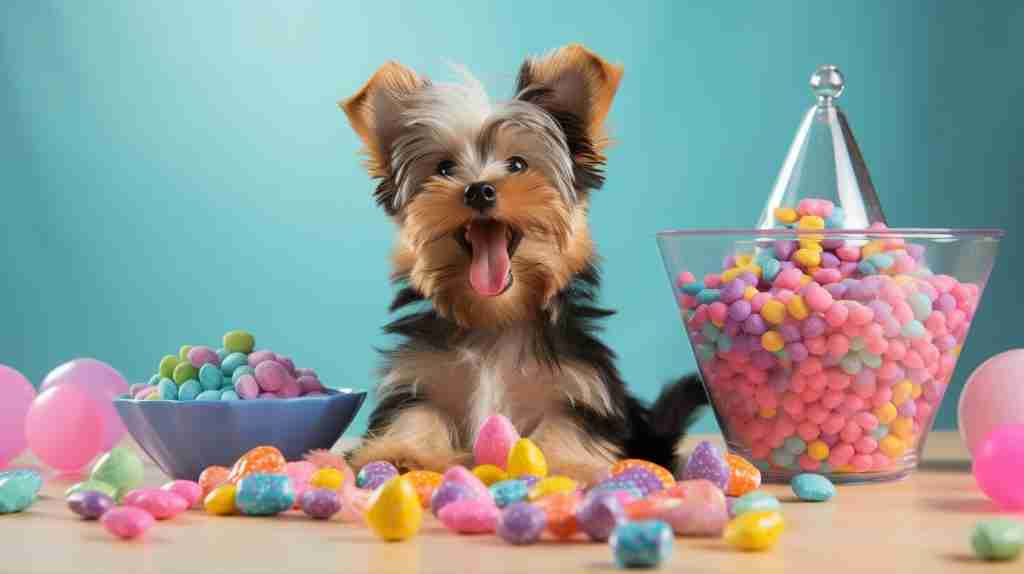 Yorkshire Terrier Puppy Eating Yorkshire Terrier Puppy Eating