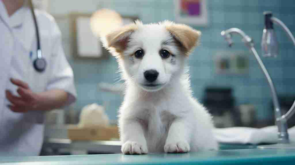 puppy getting vaccinated puppy getting vaccinated