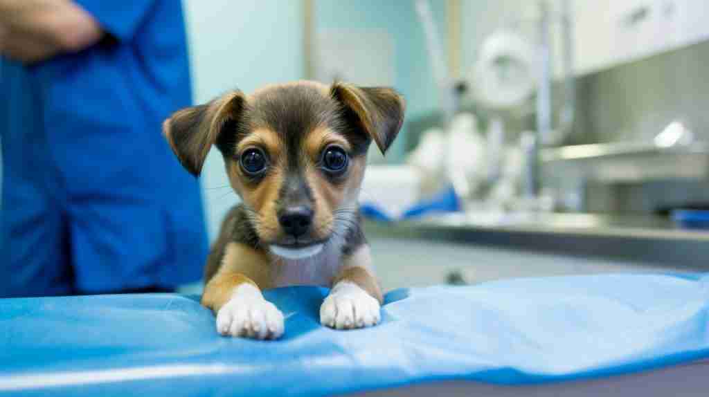 puppy getting vaccinated puppy getting vaccinated