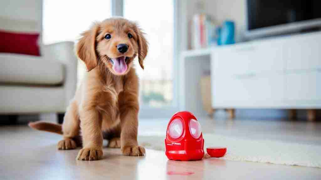 puppy playing with a kong toy puppy playing with a kong toy