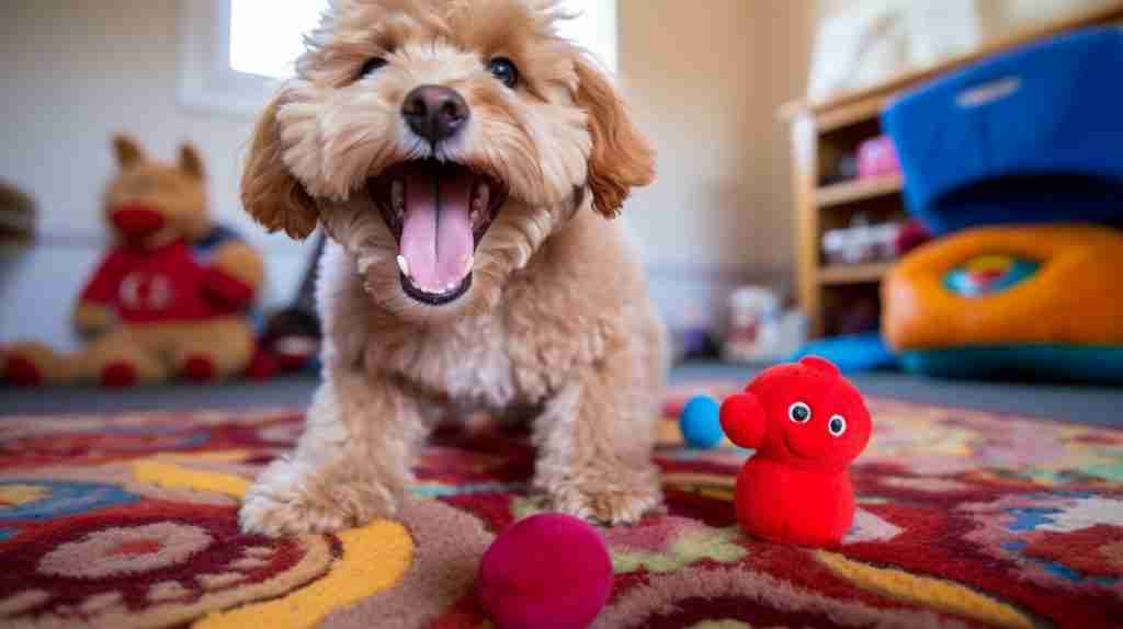 puppy with kong toy puppy with kong toy